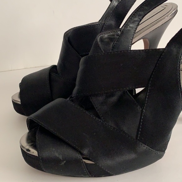 BCBG MaxAzria Peep Toe Platform Slingback Sandals - Picture 6 of 16